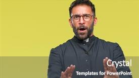  Presentation with panic - Slide deck featuring afraid and terrified with fear background and a dark gray colored foreground