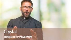  Presentation with catholic pray - Audience pleasing slide deck consisting of afraid and terrified with fear backdrop and a  colored foreground