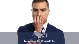  Presentation with navy blue - Audience pleasing slides consisting of afraid-businessman-in-navy-blue backdrop and a navy blue colored foreground