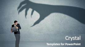 Presentation with shadow - PPT layouts featuring afraid of a big monster background and a gray colored foreground