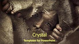  Presentation with africa - Presentation enhanced with africa - artistic portrait of a poor background and a tawny brown colored foreground