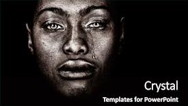  Presentation with afro - Amazing slide deck having africa - very strong image backdrop and a black colored foreground