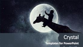  Presentation with africa safari - Beautiful slides featuring africa 3d - natural safari landscape and giraffe backdrop and a ocean colored foreground