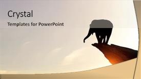  Presentation with sugarcane fields mountains landscape nature - PPT theme consisting of africa 3d - natural safari landscape background and a  colored foreground