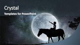  Presentation with mountains fantasy abstract nature landscape - Beautiful PPT theme featuring africa 3d - natural safari landscape backdrop and a  colored foreground