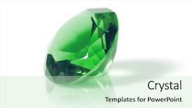  Presentation with white and green - PPT layouts featuring africa diamonds - green diamond isolated on white background and a soft green colored foreground