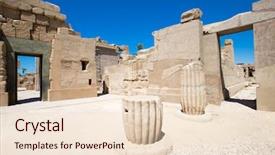  Presentation with karnak - PPT layouts having africa egypt luxor karnak temple background and a lemonade colored foreground