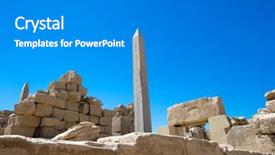  Presentation with karnak - Cool new PPT layouts with africa egypt luxor karnak temple backdrop and a gray colored foreground