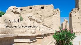  Presentation with history egypt - PPT theme with africa egypt luxor karnak temple background and a lemonade colored foreground