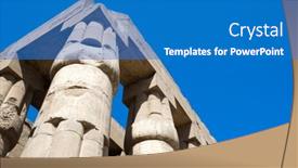  Presentation with karnak - Slide deck having africa-egypt-luxor-karnak-temple background and a teal colored foreground