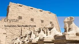  Presentation with karnak - Presentation design having africa-egypt-luxor-karnak-temple background and a lemonade colored foreground