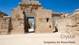  Presentation with karnak - Slide deck enhanced with africa-egypt-luxor-karnak-temple background and a lemonade colored foreground