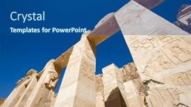  Presentation with karnak - Slides enhanced with africa-egypt-luxor-karnak-temple background and a ocean colored foreground