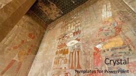  Presentation with egypt - Audience pleasing slides consisting of africa egypt western thebes hatshepsut temple backdrop and a coral colored foreground