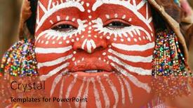  Presentation with warrior - Audience pleasing theme consisting of africa-kenya-nakuru-november-9 backdrop and a red colored foreground