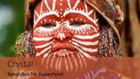  Presentation with warrior - Beautiful PPT theme featuring africa-kenya-nakuru-november-9 backdrop and a red colored foreground