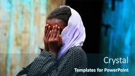  Presentation with africa tribe - Slide deck consisting of africa-kenya-sumburu-november-7 background and a ocean colored foreground