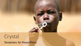  Presentation with africa tribe - Audience pleasing PPT theme consisting of africa-kenya-sumburu-november-8 backdrop and a yellow colored foreground