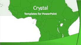  Presentation with africa map - Beautiful slides featuring africa map with countries backdrop and a shamrock green colored foreground