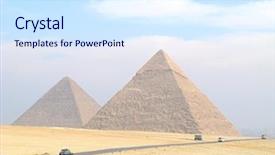  Presentation with egypt pyramid - Audience pleasing PPT layouts consisting of africa middle east - great pyramid and pyramid backdrop and a sky blue colored foreground