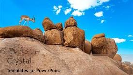  Presentation with granite - Presentation consisting of africa-namibia-magnificent-stone-brownish background and a  colored foreground