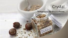  Presentation with egyptian - Cool new slides with africa oil - homemade dukkah in a jar backdrop and a light gray colored foreground