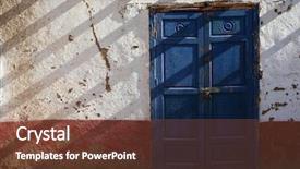  Presentation with egyptian - Colorful slide set enhanced with africa security - blue door of a traditional backdrop and a  colored foreground