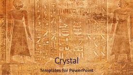  Presentation with egyptian - PPT theme enhanced with africa security - egyptian hieroglyphs on the wall background and a yellow colored foreground