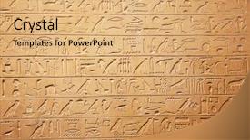  Presentation with egyptian - Cool new PPT theme with africa security - egyptian hieroglyphs on the wall backdrop and a coral colored foreground