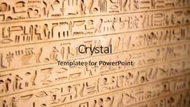  Presentation with egyptian - Amazing presentation design having africa security - egyptian hieroglyphs on the wall backdrop and a coral colored foreground