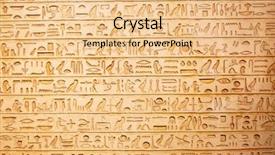  Presentation with egyptian - Colorful slide set enhanced with africa security - egyptian hieroglyphs on the wall backdrop and a lemonade colored foreground