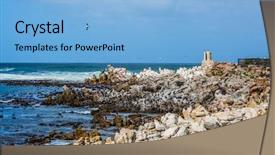  Presentation with ecotourism - Beautiful PPT theme featuring africa the concept of ecotourism backdrop and a light blue colored foreground