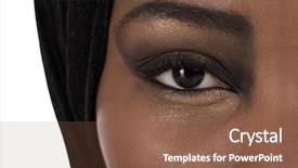  Presentation with colored parachute woman - Beautiful presentation featuring africa women - beautiful black oriental colored woman backdrop and a tawny brown colored foreground