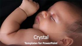  Presentation with african american baby - Theme with baby girl of african american background and a tawny brown colored foreground