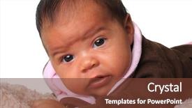  Presentation with african american baby - Cool new presentation with  backdrop and a  colored foreground