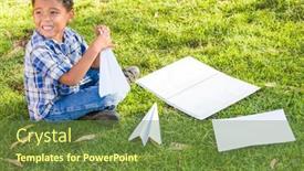  Presentation with fold - Amazing theme having african-american-and-mexican-boy backdrop and a tawny brown colored foreground