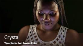  Presentation with african beauty - PPT layouts featuring african-american-black-beauty background and a wine colored foreground