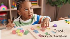  Presentation with african american couples on the mountains - Presentation theme featuring african-american-boy-playing background and a lemonade colored foreground
