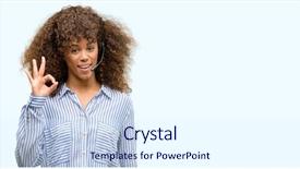  Presentation with call center - Colorful PPT layouts enhanced with african american call center operator backdrop and a  colored foreground