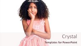  Presentation with depression child - Slide set enhanced with african-american-child-with-curly background and a lemonade colored foreground