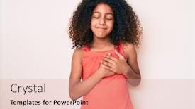 Presentation with curly hair - Amazing slides having african-american-child-with-curly backdrop and a coral colored foreground