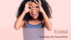  Presentation with curly hair - Colorful slide set enhanced with african-american-child-with-curly backdrop and a lemonade colored foreground