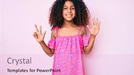  Presentation with hair dress - Beautiful presentation featuring african-american-child-with-curly backdrop and a lemonade colored foreground