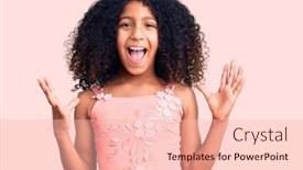  Presentation with curly hair - Amazing PPT theme having african-american-child-with-curly backdrop and a lemonade colored foreground