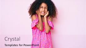  Presentation with hair dress - Presentation theme consisting of african-american-child-with-curly background and a lemonade colored foreground