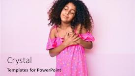  Presentation with hair dress - Beautiful theme featuring african-american-child-with-curly backdrop and a lemonade colored foreground