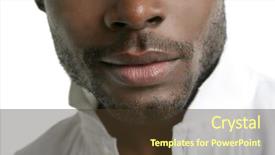  Presentation with black man - Audience pleasing PPT layouts consisting of african american cute black young backdrop and a tawny brown colored foreground