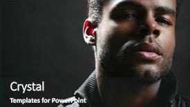  Presentation with african american black couple - Amazing presentation theme having african american cute black young backdrop and a dark gray colored foreground