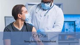  Presentation with patient safety - PPT layouts having african-american-doctor-makes background and a teal colored foreground