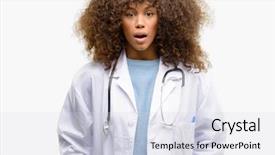 Presentation with doctor african - Amazing PPT layouts having african american doctor woman medical backdrop and a  colored foreground
